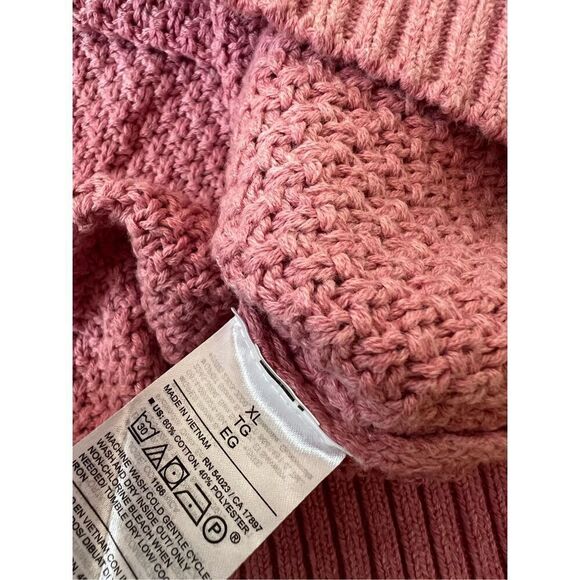Old Navy Oversized Knit Sweater Pink XL - Picture 4 of 5